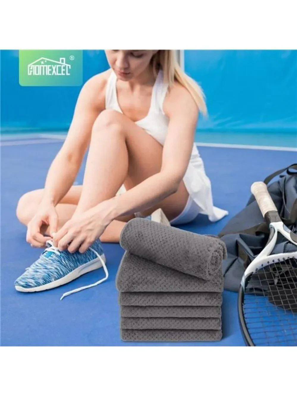 Microfiber Gym Towels 3 Pack Quick Dry Soft Absorbent Workout Yoga Spa Fitness